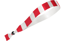 Fabric Red White Stripe