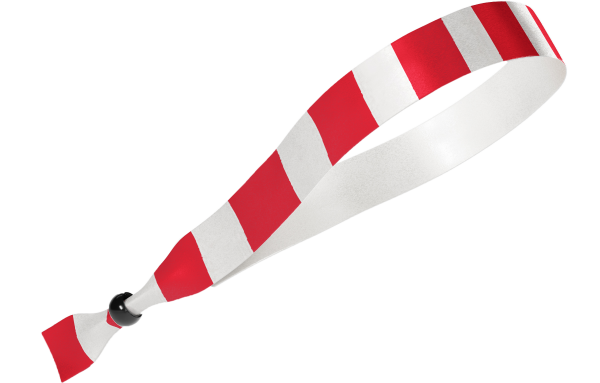 Fabric Red White Stripe