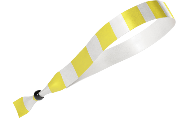 Fabric Yellow White Stripe