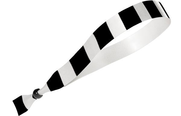 Fabric Black White Stripe