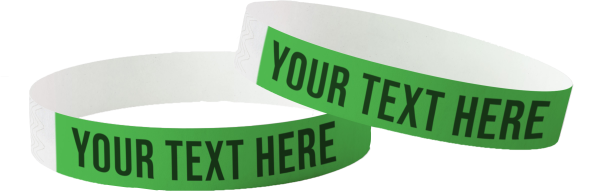 Printed Tyvek Wristbands - Biodegradable