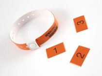 Printed Vinyl Wristbands - Tabbed