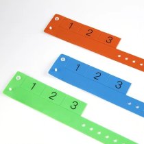 Printed Vinyl Wristbands - Tabbed